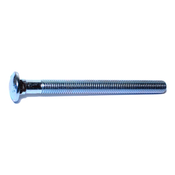 Midwest Fastener 5/8"-11 x 7" Zinc Plated Grade 2 / A307 Steel Coarse Thread Carriage Bolts 25PK 01173 - main